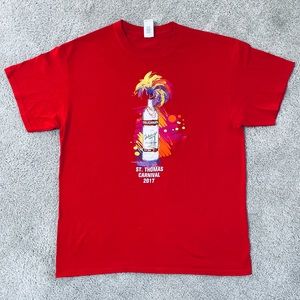 St. Thomas Carnival 2017 Stoli Vodka T-Shirt Mens Unisex Large L Caribbean USVI